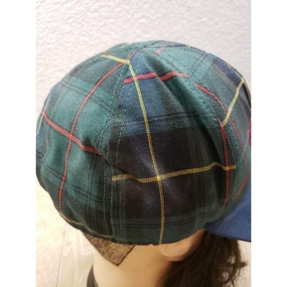 Kansas University Vintage Snapback Hat Tartan Plaid USA Made - Picture 6 of 10
